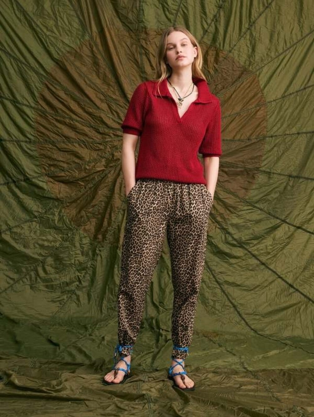 KOBI HALPERIN Shelby Leopard Print Pull On Pants XS